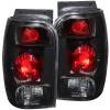 ANZO 1998-2001 Ford Explorer Taillights Black - 211084
