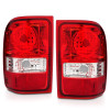 ANZO 2001-2011 Ford Ranger Taillights w/ Red/Clear Lens (OE Replacement) Pair - 211182