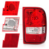 ANZO 2001-2011 Ford Ranger Taillights w/ Red/Clear Lens (OE Replacement) Pair - 211182
