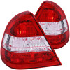 ANZO 1994-2000 Mercedes Benz C Class W202 Taillights Red/Clear - 221157