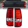 ANZO 2003-2006 Chevrolet Silverado 1500 LED Taillights Red/Clear - 311007