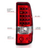 ANZO 2003-2006 Chevrolet Silverado 1500 LED Taillights Red/Clear - 311007