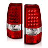 ANZO 1999-2007 Chevrolet Silverado 1500 LED Taillights Red/Clear - 311010