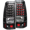 ANZO 1999-2007 Chevrolet Silverado 1500 LED Taillights Black - 311012
