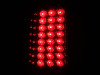 ANZO 2008-2015 Ford F-250 LED Taillights Red/Clear - 311050