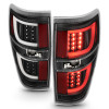 ANZO 2009-2013 Ford F-150 LED Taillights Black - 311257
