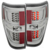 ANZO 2009-2013 Ford F-150 LED Taillights Chrome - 311259