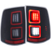 ANZO LED Black 13-17 Dodge Ram 1500/2500/3500 LED Taillights Black - 311273