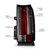 ANZO 2015-2017 Chevrolet Suburban/Tahoe LED Taillights Smoke - 311279