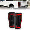 ANZO 2017+ Ford F-250 LED Taillights - Black/Clear - 311287