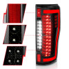 ANZO 2017+ Ford F-250 LED Taillights - Black/Clear - 311287