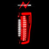 ANZO 2017+ Ford F-250 LED Taillights - Black/Clear - 311287