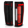 ANZO 2017+ Ford F-250 LED Taillights - Black/Smoke - 311288