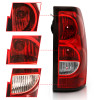 ANZO 2004-2007 Chevy Silverado Taillight Red/Clear Lens w/Black Trim (OE Replacement) - 311302