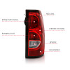 ANZO 2004-2007 Chevy Silverado Taillight Red/Clear Lens w/Black Trim (OE Replacement) - 311302