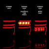 ANZO 2014-2020 Toyota 4Runner T.L Black Housing Smoke Lens Red Light Bar W/Sequential - 311312