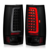 ANZO 2007-2014 Chevy Tahoe LED Taillight Plank Style Black w/Smoke Lens - 311322