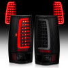 ANZO 2007-2014 Chevy Tahoe LED Taillight Plank Style Black w/Smoke Lens - 311322