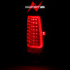 ANZO 2007-2014 Chevy Tahoe LED Taillight Plank Style Chrome With Red/Clear Lens - 311323