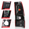 ANZO 1999-2002 Chevy Silverado 1500 LED Taillights Plank Style Chrome With Red/Clear Lens - 311326