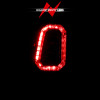 ANZO 2003-2006 Chevy Silverado 1500 LED Taillights Plank Style Black w/Smoke Lens - 311328