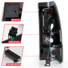 ANZO 1999-2002 Chevy Silverado 1500 LED Taillights Plank Style Black w/Clear Lens - 311330