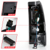 ANZO 1999-2002 Chevy Silverado 1500 LED Taillights Plank Style Black w/Clear Lens - 311330