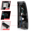 ANZO 1999-2002 Chevy Silverado 1500 LED Taillights Plank Style Black w/Smoke Lens - 311331