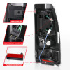 ANZO 2003-2006 Chevy Silverado 1500 LED Taillights Plank Style Black w/Clear Lens - 311333