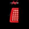 ANZO 2003-2006 Chevy Silverado 1500 LED Taillights Plank Style Chrome With Red/Clear Lens - 311335