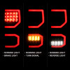 ANZO 2007-2013 Toyota Tundra LED Taillights Plank Style Black w/Clear Lens - 311336
