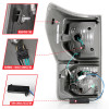 ANZO 2007-2013 Toyota Tundra LED Taillights Plank Style Black w/Clear Lens - 311336