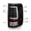 ANZO 2004-2006 Ford F-150 LED Tail Lights w/ Light Bar Black Housing Clear Lens - 311342