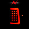 ANZO 2004-2006 Ford F-150 LED Tail Lights w/ Light Bar Black Housing Smoke Lens - 311343