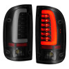 ANZO 1995-2000 Toyota Tacoma LED Taillights Black Housing Smoke Lens (Pair) - 311354