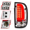 ANZO 95-00 Toyota Tacoma LED Taillights Chrome Housing Clear Lens (Pair) - 311355