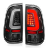 ANZO 2008-2016 Ford F-250 LED Taillights Black Housing Clear Lens (Pair) - 311356