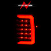 ANZO 1993-1997 Ford  Ranger LED Tail Lights w/ Light Bar Black Housing Clear Lens - 311359