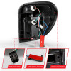 ANZO 2004-2007 Dodge  Grand Caravan LED Tail Lights w/ Light Bar Black Housing Clear Lens - 311365