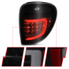 ANZO 2004-2007 Dodge Grand Caravan LED Tail Lights w/ Light Bar Black Housing Smoke Lens - 311366