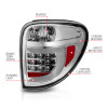 ANZO 2004-2007 Dodge Grand Caravan LED Tail Lights w/ Light Bar Chrome Housing Clear Lens - 311367