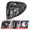ANZO 2004-2007 Dodge Grand Caravan LED Tail Lights w/ Light Bar Chrome Housing Clear Lens - 311367