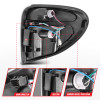 ANZO 2004-2007 Dodge Grand Caravan LED Tail Lights w/ Light Bar Chrome Housing Clear Lens - 311367
