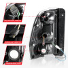 ANZO 2002-2009 Chevrolet Trailblazer LED Tail Lights w/ Light Bar Black Housing Clear Lens - 311371