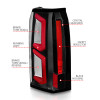 ANZO 2015-2020 Chevrolet Tahoe LED Tail Lights w/ Light Bar Black Housing Clear Lens - 311374