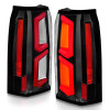 ANZO 2015-2020 Chevrolet Tahoe LED Tail Lights w/ Light Bar Black Housing Clear Lens - 311374