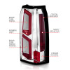 ANZO 2015-2020 Chevrolet Tahoe LED Tail Lights w/ Light Bar Chrome Housing Clear Lens - 311376