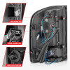 ANZO 2007-2013 Chevrolet Silverado1500/ 2500/ 3500 LED Tail Lights w/ Light Bar Black Housing Smoke - 311381