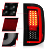 ANZO 2007-2013 Chevrolet Silverado1500/ 2500/ 3500 LED Tail Lights w/ Light Bar Black Housing Smoke - 311381