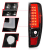 ANZO 2004-2012 Chevrolet Colorado/ GMC Canyon LED Tail Lights w/ Light Bar Black Housing - 311382